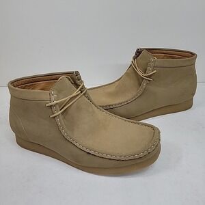 Amali Men's Tan Chukka Desert Boots Lace Up Casual Dress Shoes Size 13